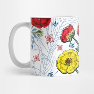 Cinquefoil Flower Patterns Mug